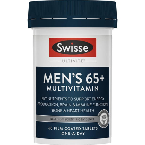 Swisse Ultivite Men’s 65+ Multivitamin 60 Tablets