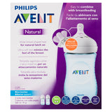 Philips Avent Natural Wide-Neck Bottles Blue 1m+ 2 x 260mL