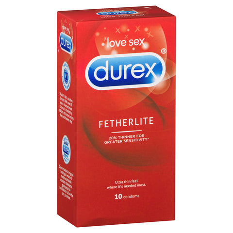 Durex Fetherlite Ultra Thin Feel Condoms 10 Pack