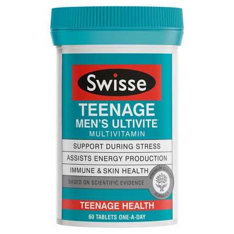 Swisse Men's Teenage Ultivite multivitamin 60 tablets