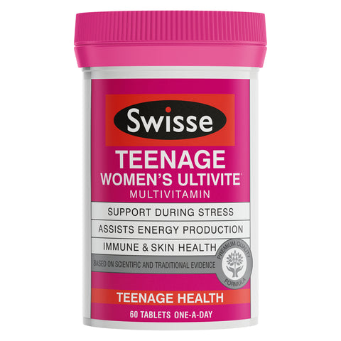Swisse Women's Teenage Ultivite multivitamin 60 tablets