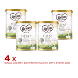 4 X Karicare Goat Milk 1 Baby Infant Formula From Birth to 6 Months 900g