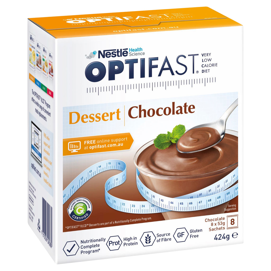 OPTIFAST VLCD  Dessert Chocolate - 8 Pack 53g Sachets