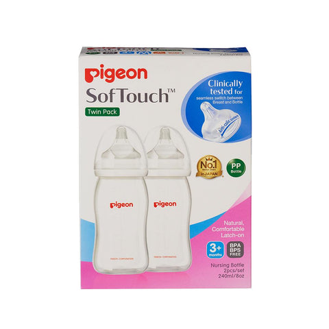 SofTouch™ Bottle 240ml Twin Pack (PP)